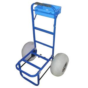 गर्म बिक्री आउटडोर पोर्टेबल एल्यूमीनियम फोल्डेबल बीच कार्ट गुब्बारे व्हील अनुकूलन योग्य ओएम समर्थित हैंड कार्ट ट्रॉली संलग्न - Product Image 1