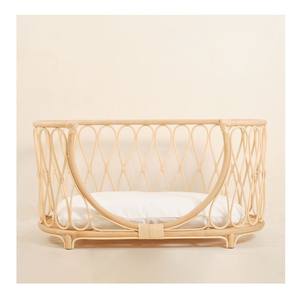 Cesta de ratán para mascotas perros y gatos cama casa - Product Image 1