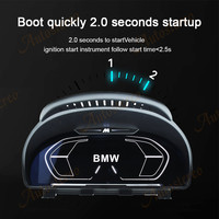 Panel de Instrumentos Digital Android para BMW Serie X5 E53/F15/G05/G60 con Cabina Virtual LCD y Velocímetro