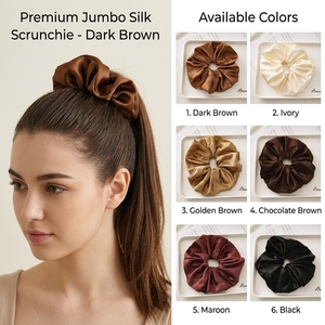 Coleteros de satén de seda suave personalizados al por mayor, extragrandes, tipo <span class=keywords><strong>donut</strong></span> y <span class=keywords><strong>para</strong></span> cola de caballo, estilo dulce <span class=keywords><strong>para</strong></span> fiestas, <span class=keywords><strong>para</strong></span> mujer - Product Image 1