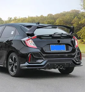 สปอยเลอร์หลังสำหรับรถแฮทช์แบค ปี 2016 2017 2018 2019 2020 รุ่นที่ 10 FK7 สไตล์ Type-R สำหรับตกแต่งหลังคาและฝากระโปรงท้าย - Product Image 3