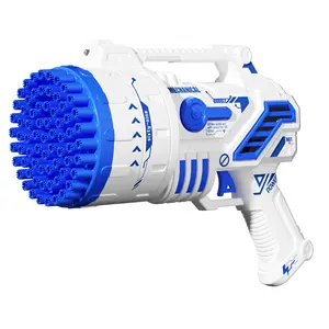 Estate 69 fori bubble blaster pistola a bolle di plastica automatica Led Light Bubble machine Gun per bambini all'aperto