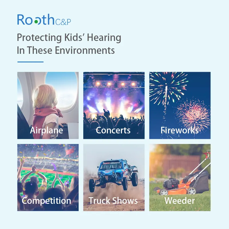 سماعات حماية السمع للأطفال الصغار والمراهقين سماعات للأذن لسلامة الاستخدام في الأنشطة الخارجية والدراسة