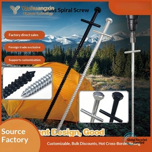 Anclaje de Tierra de Alta Calidad, 250 mm, Acero Inoxidable, para Tiendas de Campaña, Uso en Exteriores, 8 mm de Grosor, Duradero para Todas las Estaciones - Product Image 5
