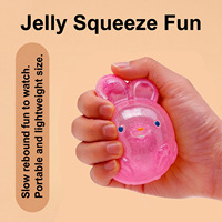 Squishy Toy Vente en gros Plastique Mini Maltose Lapin Décompression Pétrissage Jouet Vent Ball avec Rebond Lent