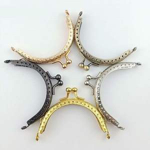 8.5cm en gros métal sac à main cadre Antique baiser poignée fermoir pour sac portefeuille bouche Clip maroquinerie artisanat bricolage - Product Image 2