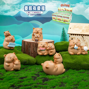 ชุดฟิกเกอร์เรซิ่น Yu Mo Craft Silly Pig Blind Box 6 ชิ้น สำหรับเป็นของขวัญสำหรับเด็กผู้หญิง - Product Image 1