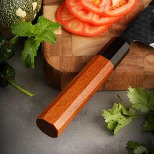 Pisau Koki Jepang Gyuto dari Baja Aogami 2 Impor, Ditempa Tangan, dengan Gagang Oktagon Klasik - Product Image 5