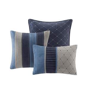 Juego de Edredón Db de 7 Piezas, Jacquard Tejido, Tamaño Super King, Algodón Bordado, Ropa de Cama para el Hogar, Temática Navideña, Sólido - Product Image 5