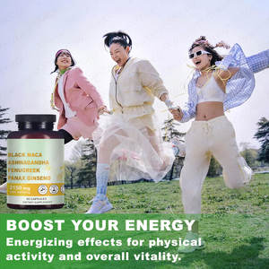 Atacado 4-em-1 Black Maca Root, Ashwagandha, feno-grego, suplemento de cápsulas de Panax Ginseng para homens e mulheres - Product Image 6