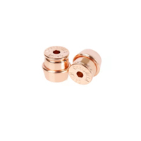 Eardots en acier inoxydable sécurisé plaqué or 18 carats entretoises rondes et plates pour boucles d'oreilles