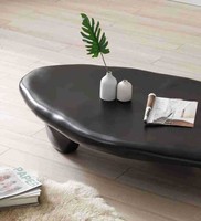 Table basse écologique en fibre de verre Wabi-Sabi de style japonais salon design irrégulier de luxe nordique créatif