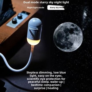 Lámpara de Proyección USB con Diseño de Cielo Estrellado, Luz Nocturna Romántica para Interiores de Auto, Hogar y Dormitorio, Luz Ambiental con Efecto Vía Láctea - Product Image 2