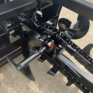 Macchina professionale <span class=keywords><strong>Trencher</strong></span> a catena con trattore per azienda agricola fosso scavare cavi della conduttura posa di Trenching Ditcher di irrigazione - Product Image 6