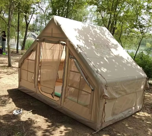 <span class=keywords><strong>Tente</strong></span> gonflable portable de luxe beige écologique 6.3, imperméable, pour camping extérieur, résistante à la pluie, quatre saisons, installation rapide, PVC - Product Image 4