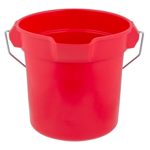 Rubbermaid BRUTE FG296300GRAY Comercial 10 Qt Cubos redondos de limpieza Cubo de plástico gris para limpieza - Product Image 6