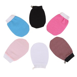 Gant Exfoliant en Nylon Naturel à Cinq Doigts pour le Corps, <span class=keywords><strong>Nettoyant</strong></span> Corporel pour Usage Bain en Profondeur, en Sac, Vente en Gros - Product Image 6