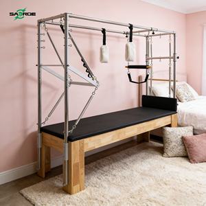 Máquina de Pilates de Madera SAERDE, Equipo de Ejercicio de Yoga Duradero para Gimnasio, Barra de Pie Infinita de Arce, para Todas las Estaciones - Product Image 1