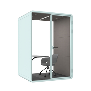 Minimalist Soundproof Working Pod Single Person Acoustic Booth Indoor Quiet Focus Room for Commercial Office - Product Image 3