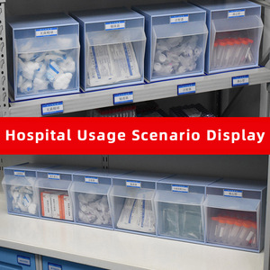 Stackable Durable <strong>Rectangle</strong> ABS Plastic Injection Molded Tilt Out Storage <strong>Bin</strong> for Medical Consumable Wall-mounted Use - Product Image 2