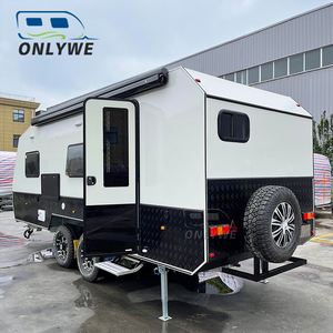 ONLYWE Allroad todoterreno <span class=keywords><strong>Camper</strong></span> Remolque Camping Remolque Offroad 4x4 Teardrop Offroad <span class=keywords><strong>Camper</strong></span> 4x4 Remolque caravana Mini Caravane - Product Image 2