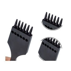 DIY Industrial Grade Couro Hole Puncher Removível Circle Punch e <span class=keywords><strong>Craft</strong></span> cinzel Kits de corte Row Hole Punch Tool - Product Image 4