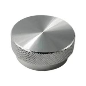 Oem Custom Cnc Machining Turning Metal Stainless Steel Aluminum Audio Amplifier Rotary Knurled Volume Control Knob