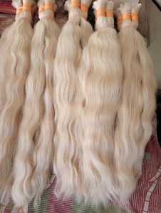 Extensions de cheveux humains vierges indiens blonds 613, mèches de cheveux humains d'un seul donneur - Product Image 3