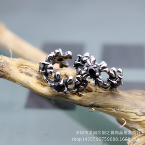 yunnique <b>Cuff</b> <b>Earrings</b> Cross Shape Stainless Steel Unisex Fashion Jewelry Ear Clips Geometric Design - Product Image 4