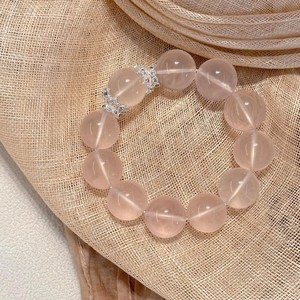 Quartz Rose Naturel, Cristal Fraise, Strass, Perles en Or 24K, Pierre de Guérison, Bijou d'Attraction Amoureuse, Cadeau Spirituel pour Femme - Product Image 2