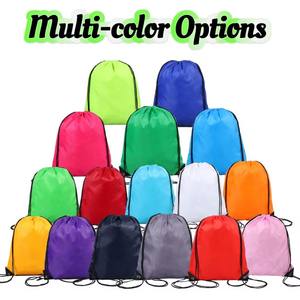 Sac à dos de sport avec cordon de serrage en polyester imprimé de logo personnalisé pour cadeau de voyage de plage - Product Image 6