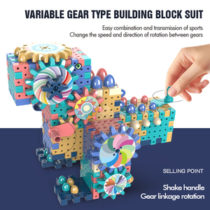 בלוקים מפלסטיק ABS 335CS, לבנייה עצמית, צעצועים חינוכיים, דינוזאור, מאה טילים, הרפתקאות בחלל, ערכת פאזל לבנייה לגילאים - Product Image 5