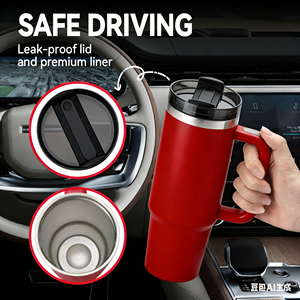 <span class=keywords><strong>Taza</strong></span> de Viaje <span class=keywords><strong>Stanley</strong></span> de 40 oz, de Acero Inoxidable, Aislada al Vacío, con Pajita, para Uso en el Automóvil, Aislamiento Térmico de 6 a 12 Horas - Product Image 6