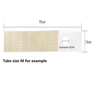 Sabuk penopang perut elastis, sabuk pendukung Ostomy medis dengan lubang 3.15 "untuk pasien kolostomi - Product Image 4