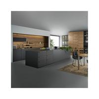 Meuble de cuisine modulaire architectural, armoire de rangement intelligente et élégante en panneau mélaminé pour la maison