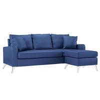 Sofá cama de esquina de cuero, mueble Seccional de nuevo diseño, barato, cómodo, Nube