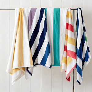 Serviettes <span class=keywords><strong>de</strong></span> <span class=keywords><strong>plage</strong></span> en microfibre à séchage rapide, sans <span class=keywords><strong>sable</strong></span>, à rayures, personnalisées en gros, pour l'été, style tropical pour adultes - Product Image 4
