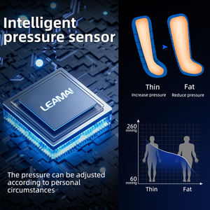 Masajeador de Piernas de Compresión de Aire de 6 Cámaras con Control de Tiempo para Alivio del Dolor de Pies y Relajación Muscular - Product Image 5