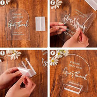 Affichage de table personnalisé en acrylique, panneau de bar en acrylique, numéros de table en acrylique pour mariage, signalisation givrée