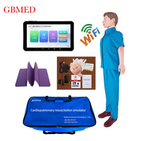 Mannequin de formation RCP corps entier en gros avec logiciel informatique, mannequin de sciences médicales (tablette non incluse)