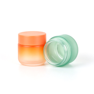 Tarro Cosmético de Vidrio Esmerilado Degradado de 100ml, Color Macaron, Tapa de Rosca, Envase Vacío para Crema Facial, Mascarilla, Cuidado de la Piel - Product Image 3