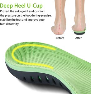 <span class=keywords><strong>Solette</strong></span> con Supporto per Arco Plantare (220 Libbre) per Fascite Plantare, Piedi Piatti, Stivali da Lavoro, in <span class=keywords><strong>Memory</strong></span> <span class=keywords><strong>Foam</strong></span>/Gel/TPU - Product Image 4