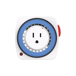Temporizador Mecánico de 24 Horas, Enchufe <span class=keywords><strong>EEUU</strong></span>, IP20, 15A, 125V, Mínimo 15 Minutos, 48 Programas Diarios, Precio de Fábrica - Product Image 3