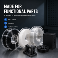 Filamen Polikarbonat PC Tahan Api 1.75mm Kekakuan Tinggi Kelas Teknik untuk Printer 3D FDM/FFF