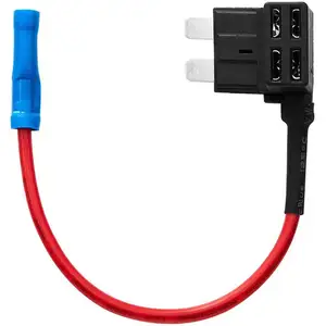 12V Car Add-A-Circuit Mini Fuse Tap Adapter ATM APM Blade Fuse Holder with Fuses Thermoplastic Insulated Wire Protection