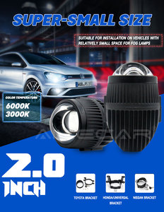 AILECAR, venta al por mayor, lámpara antiniebla J20 de 2,0 pulgadas, láser lámpara antiniebla, proyector <span class=keywords><strong>Bi</strong></span> <span class=keywords><strong>Xenon</strong></span>, proyector de luz antiniebla láser de alta calidad para cualquier coche - Product Image 6