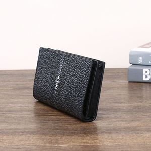 Cartera Larga para Hombre con Diseño de Pez y Perlas, Multi Tarjetas, Bolsillo para Billetes, Cuero Vacuno, Interior Multifuncional - Product Image 2