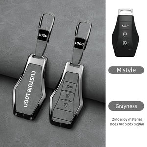 Housse de protection pour clé de voiture en alliage de zinc et cuir pour Dongfeng Forthing T5 T5L T5 <span class=keywords><strong>EVO</strong></span> Yacht Thunder, étui de protection pour clé intelligente - Product Image 6
