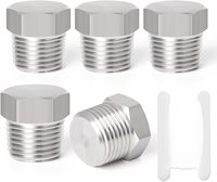 1/4 "3/8" 1/2 "3/4" NPT BSP BSPT Bouchon à tête hexagonale à filetage mâle en acier inoxydable