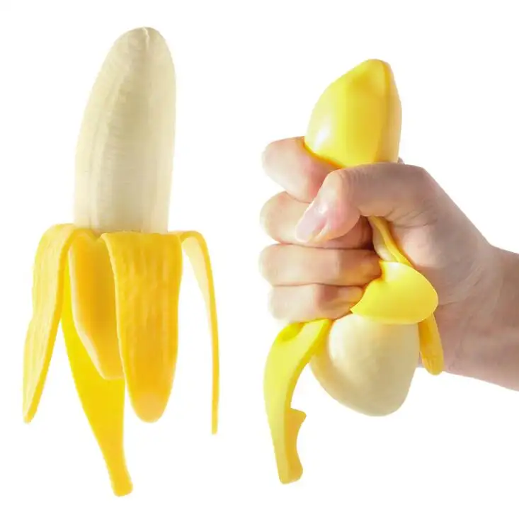 Stretchy Banana Stress Relief Toys Fidget Toys for Kids and Adults